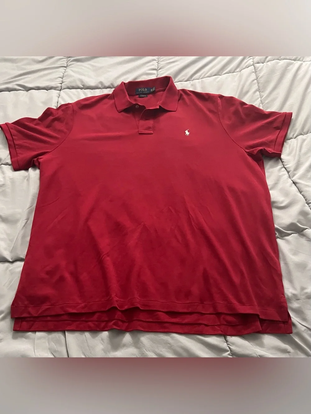 Polo Ralph Lauren Classic Fit Men's XXL Red Cotton Polo Shirt Short Sleeve Logo